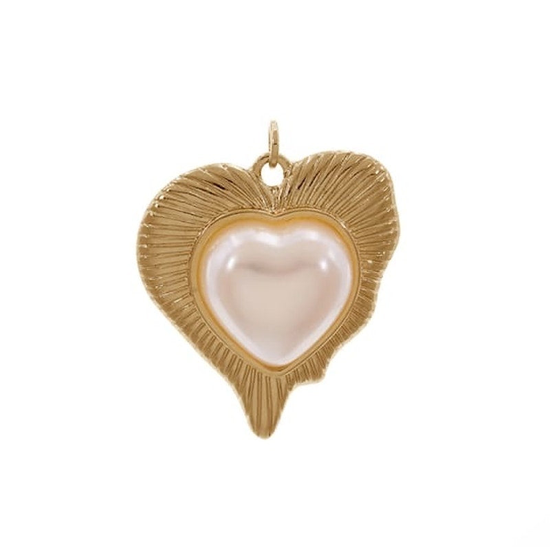Blushing Heart Beaded Necklace